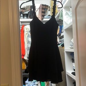 Black mini dress